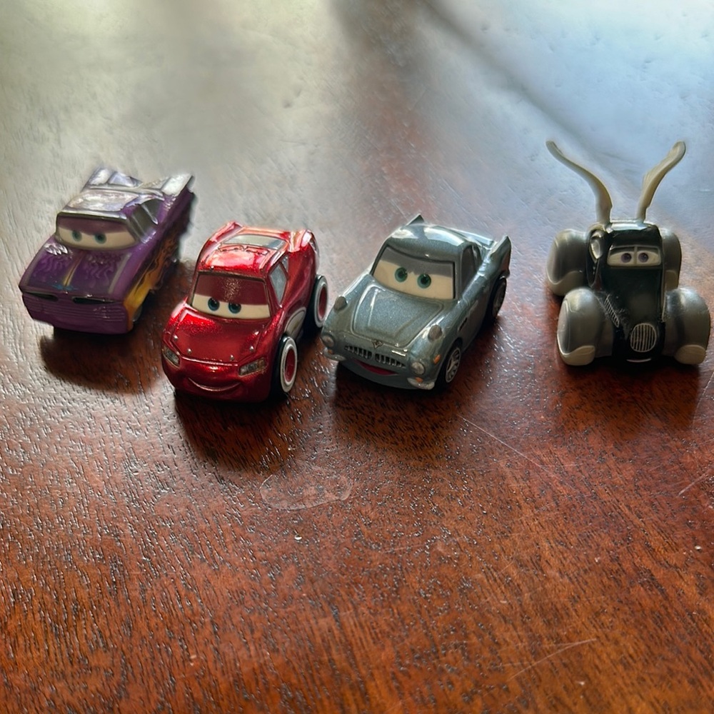 Cars Die-Cast Toy Set - Red, Purple, Gray